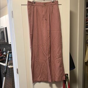 Madewell Pink Maxi Pencil Trousers Casual
